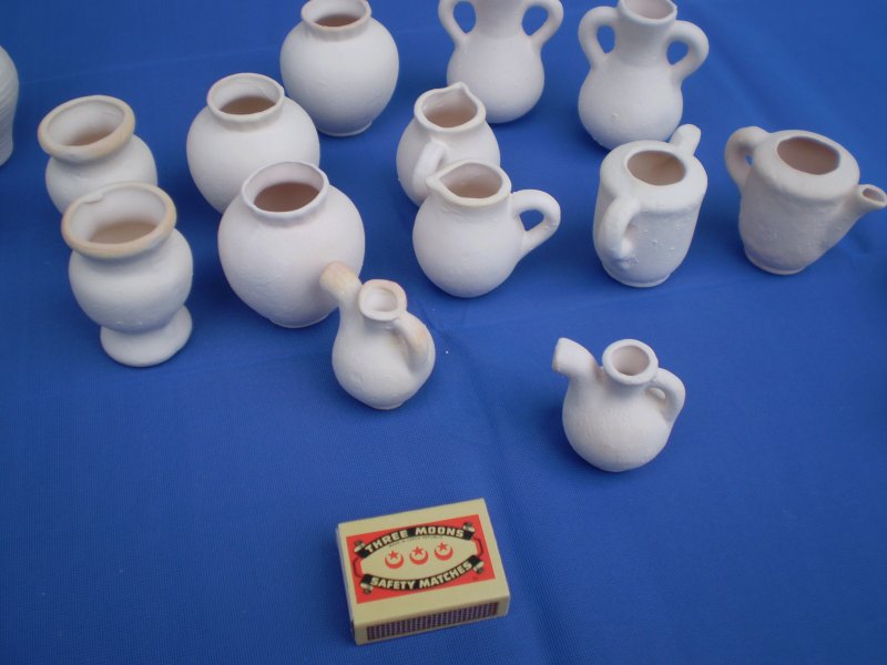 keramické džbánečky - cena všech keramických miniatur je pouze 10 Kč/ks